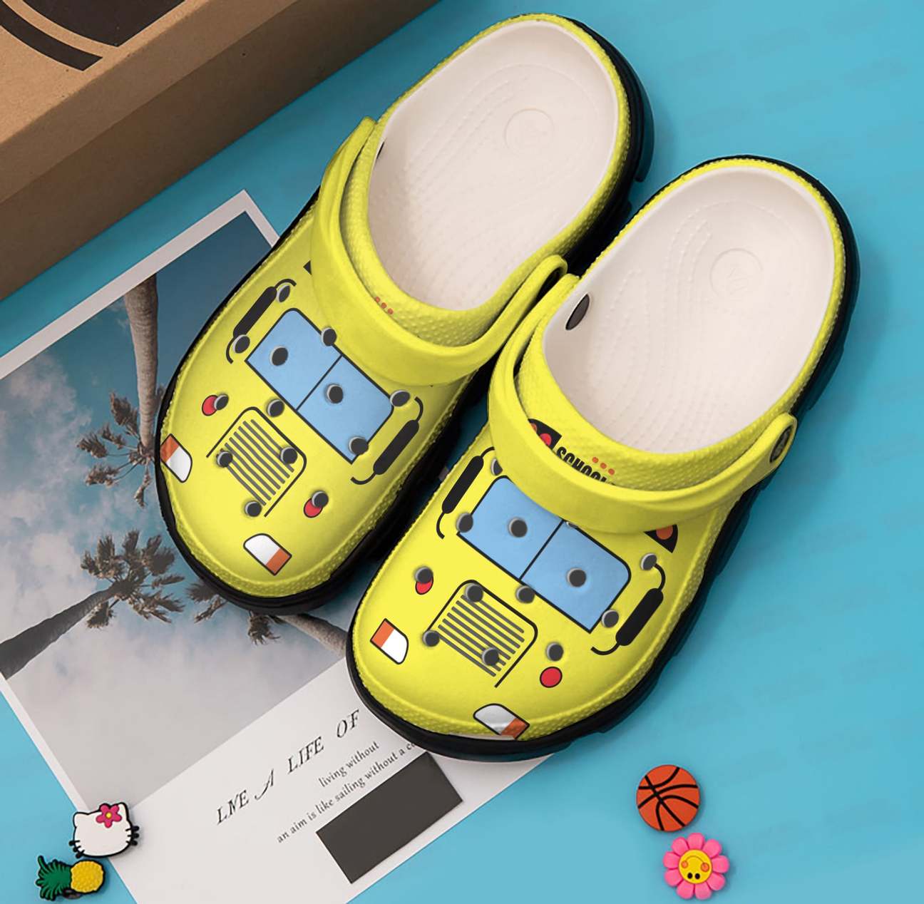 School Bus Driver Personalized Clog, Custom Name, Text, Color, Number Fashion Style For Women, Men, Kid, Print 3D