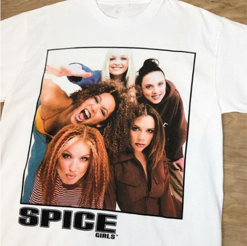 Vintage Spice Girls Picture Short Sleeve White Men S-234XL T-Shirt