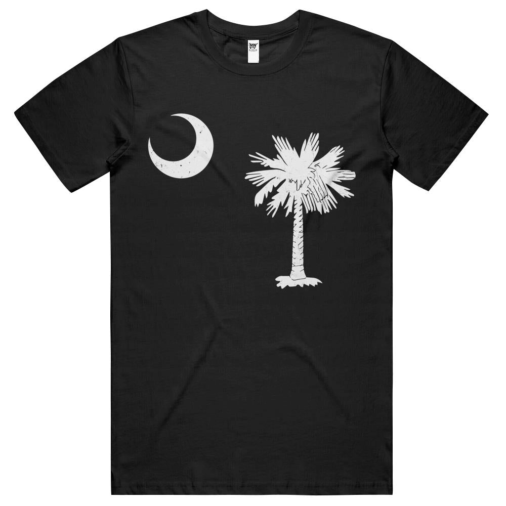 South Carolina State Flag Palmetto Tree Crescent Moon Sc T Shirts