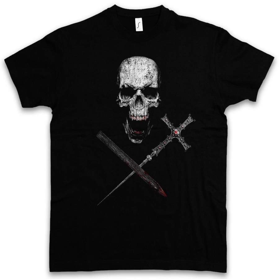 Vampire Skull Men T Shirt True Bite Teeth Jaws Blood Dracula Blood Count Bat Vampir