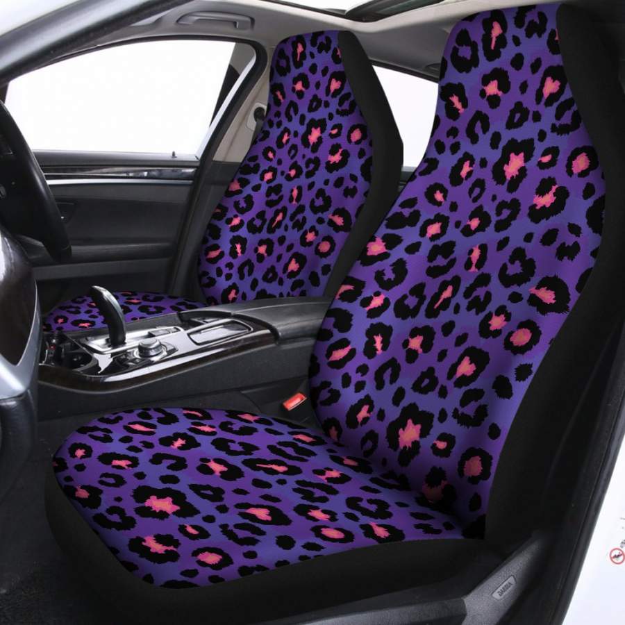 Purple And Pink Leopard Print Universal Fit Car Seat Covers Oralie Shop