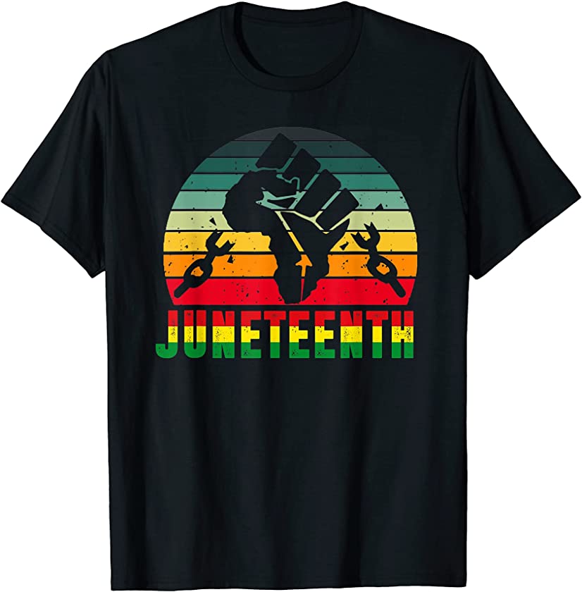 Vintage Juneteenth Freedom Day Black Women 4th Of July T-Shirt