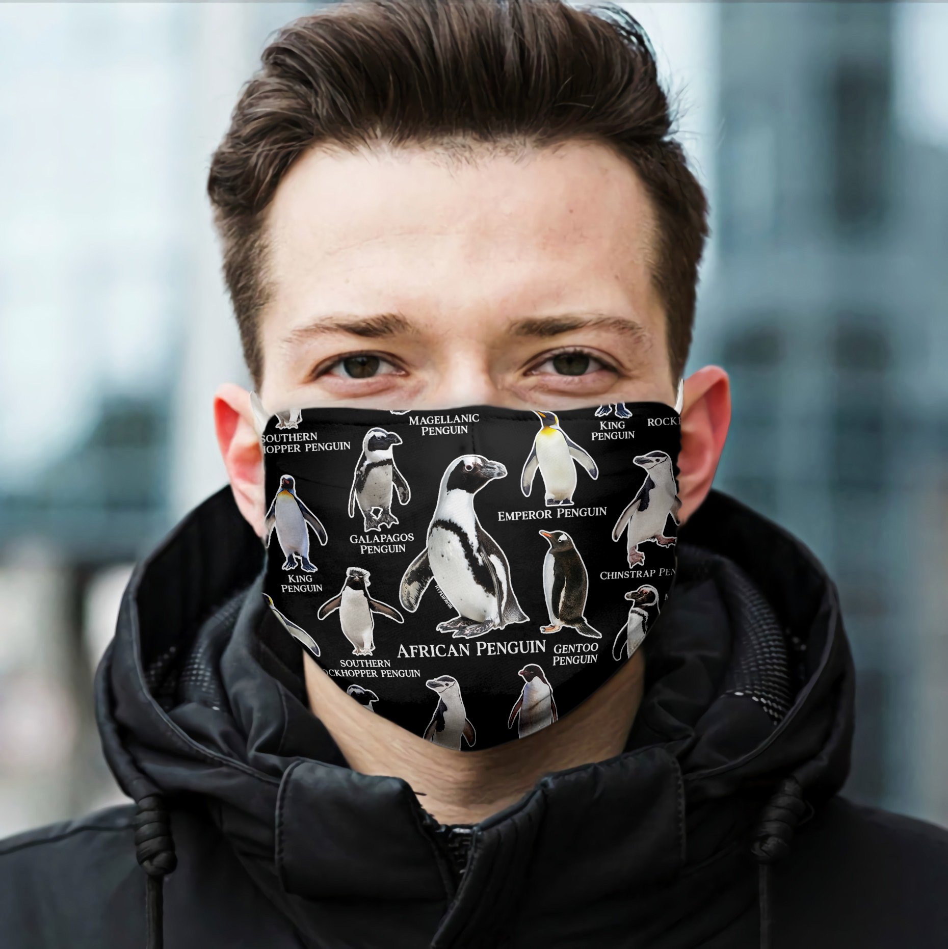 Penguin 3D 2 Ez07 1606 Face Mask