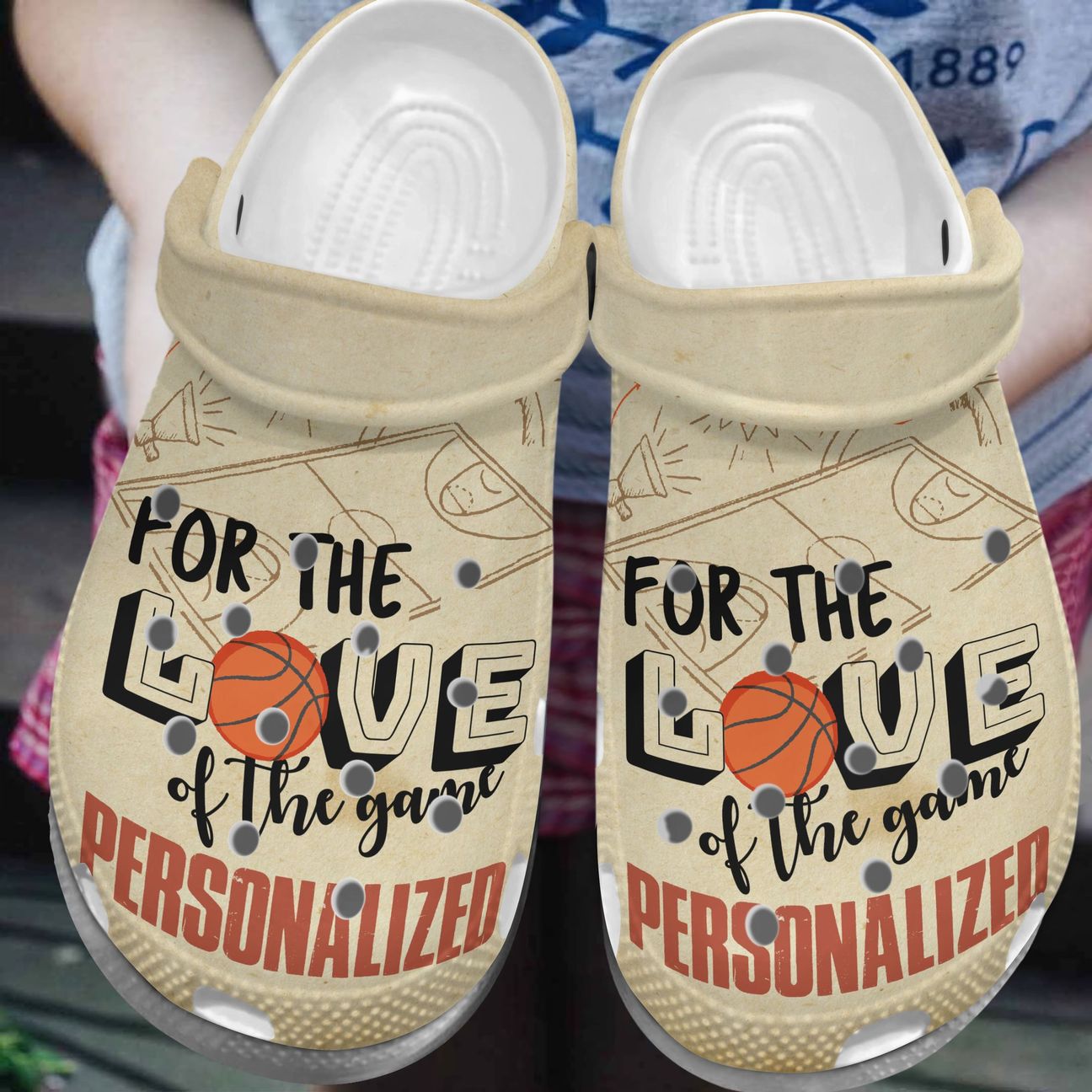 For The Love Of The Game Personalized Clog, Custom Name, Text, Color, Number Fashion Style For Women, Men, Kid, Print 3D