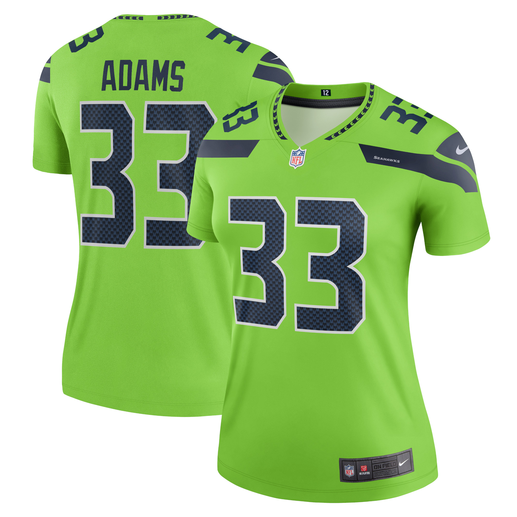 Women’s Seattle Seahawks Jamal Adams Neon Green Legend Jersey