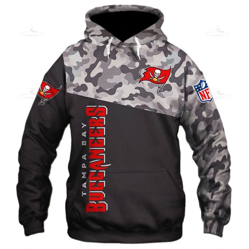 Tampa Bay Buccaneers Military Hoodies 3D Sweatshirt Long Sleeve New Season
