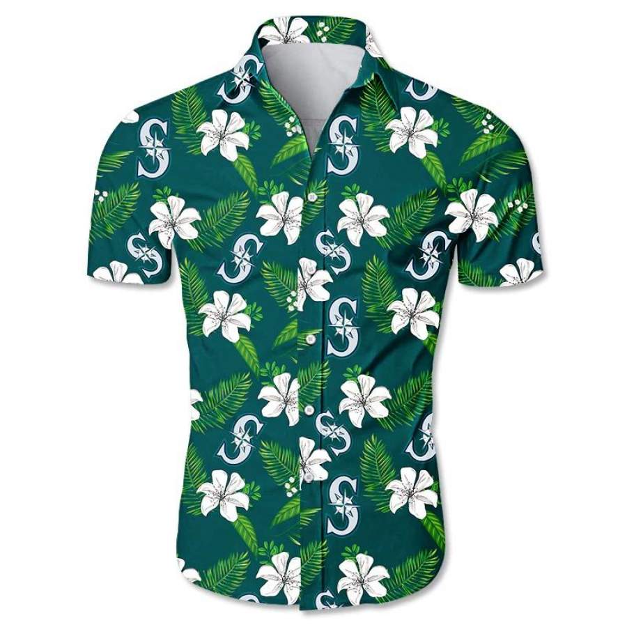 Seattle Mariners Hawaii Shirt Short Sleeve Slim Fit Body Ha91695