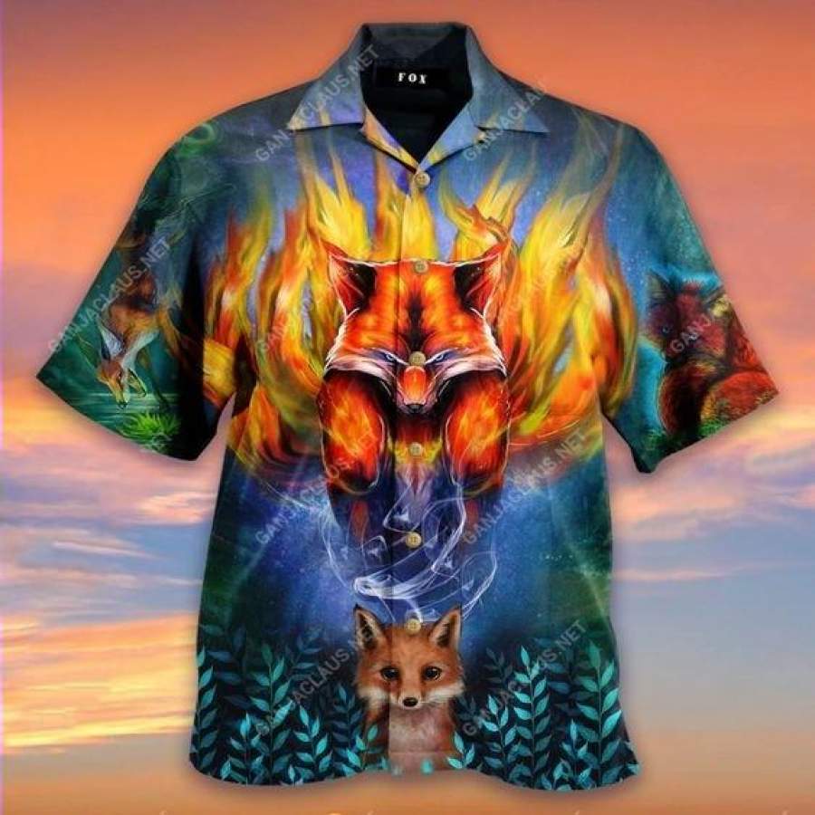 Hawaii Aloha Shirts Mythical Fox Ha104100