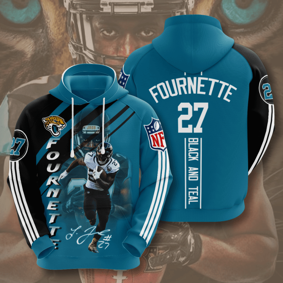 Jacksonville Jaguars Leonard Fournette 32 Unisex 3D Hoodie Gift For Fans