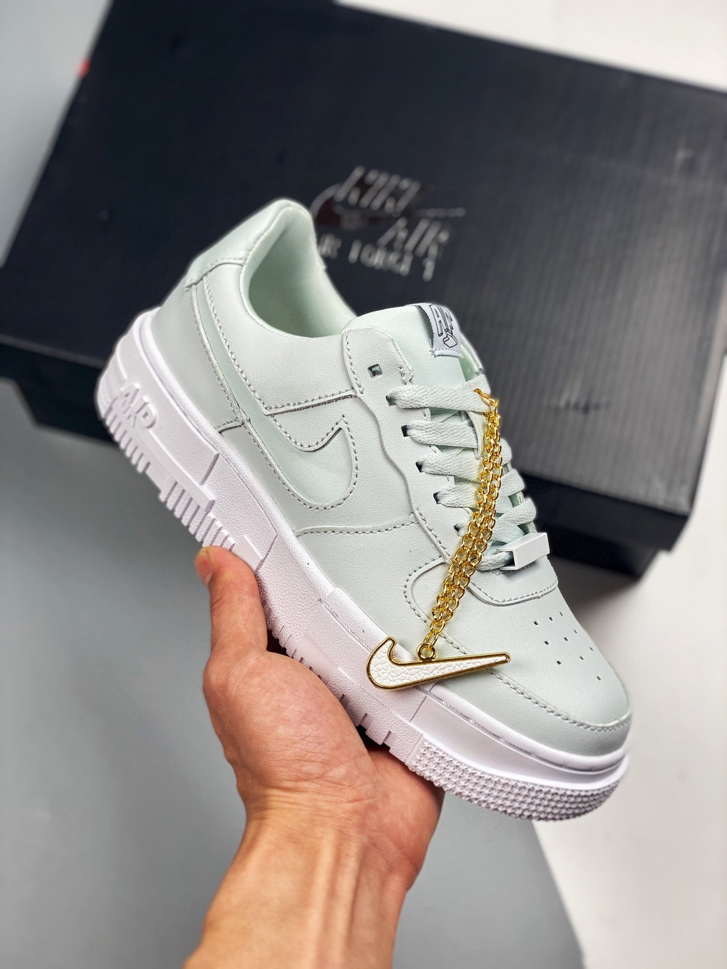 Nike Air Force 1 Pixel Ghost AquaBlack 5340098