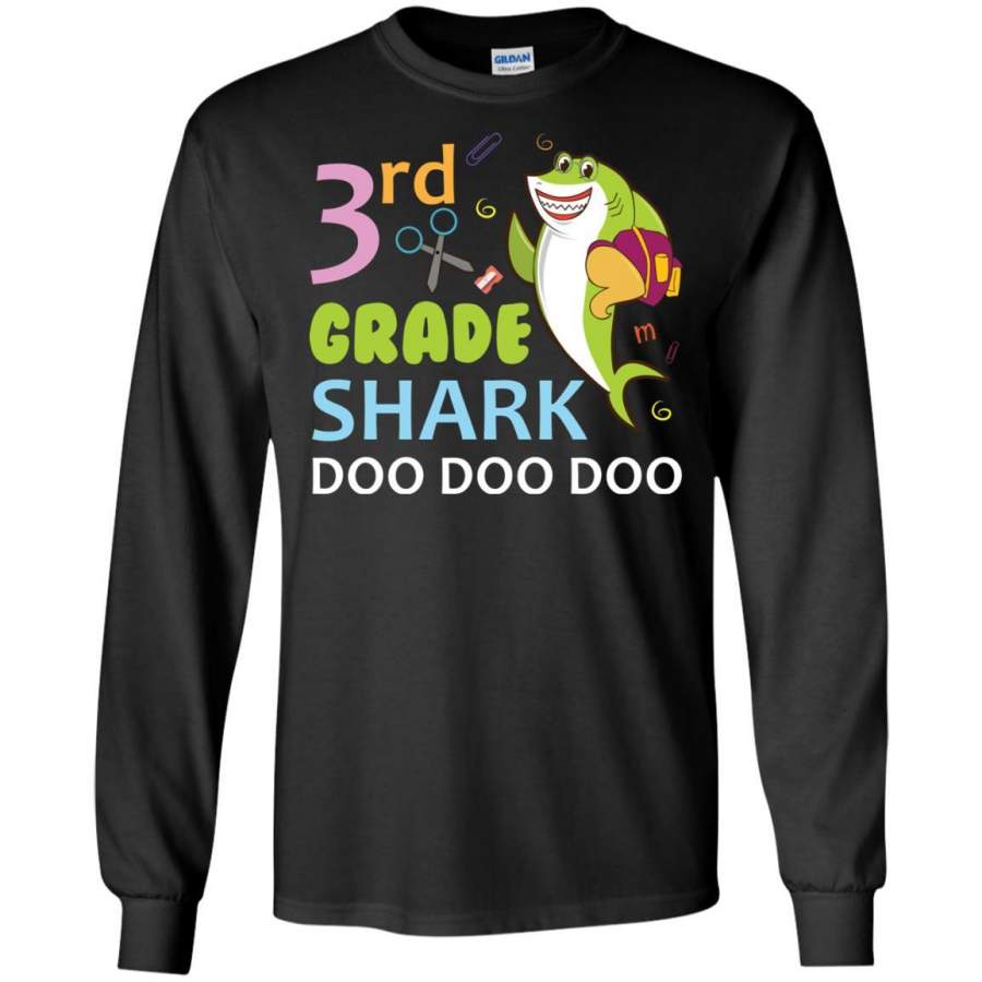 3rd Grade Shark Doo Doo Doo Back To School T-shirt