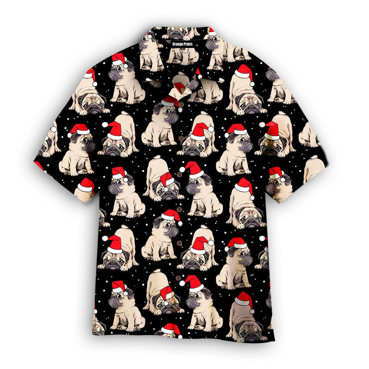 Puppy With Red Hat On Christmas In July Aloha Hawaii Shirts For Men Women Ha9242