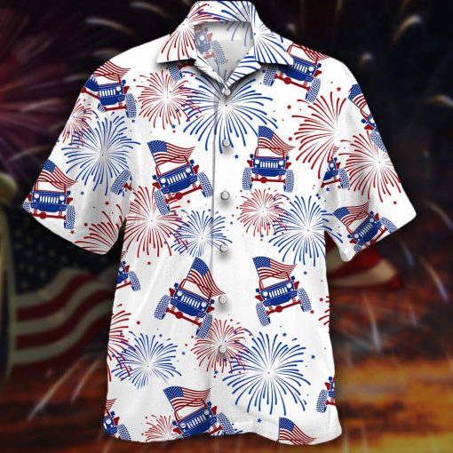 American Flag Jeep Car Hawaii Shirt Unisex Adult Ha107693