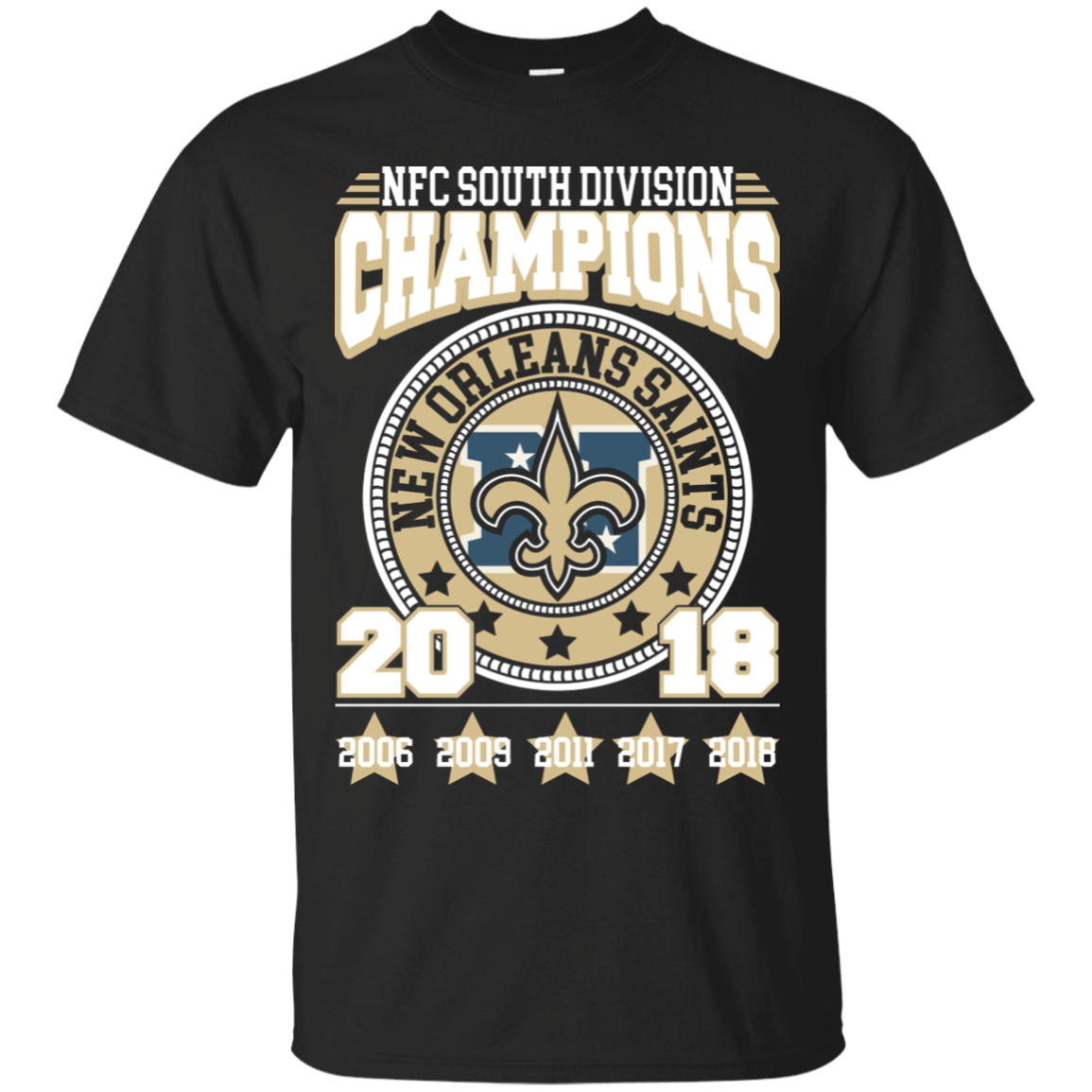 Nfc South Division Champions New Orleans Saints 2018 Football Shirt