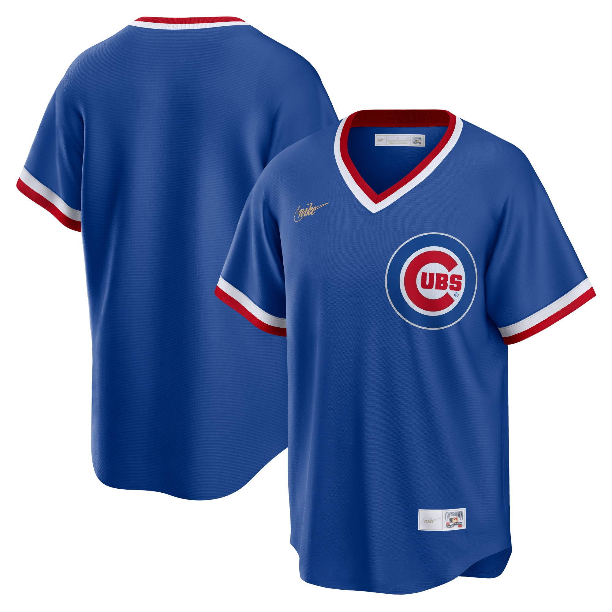 Chicago Cubs Road Cooperstown Collection Team Jersey Royal MLB