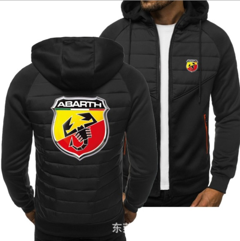 2021 new Men for ABARTH Car Logo Print Spring Autumn Mens Jacket Casual Sweatshirt Long Sleeve Mens zipper Jacket Man Hoody alx