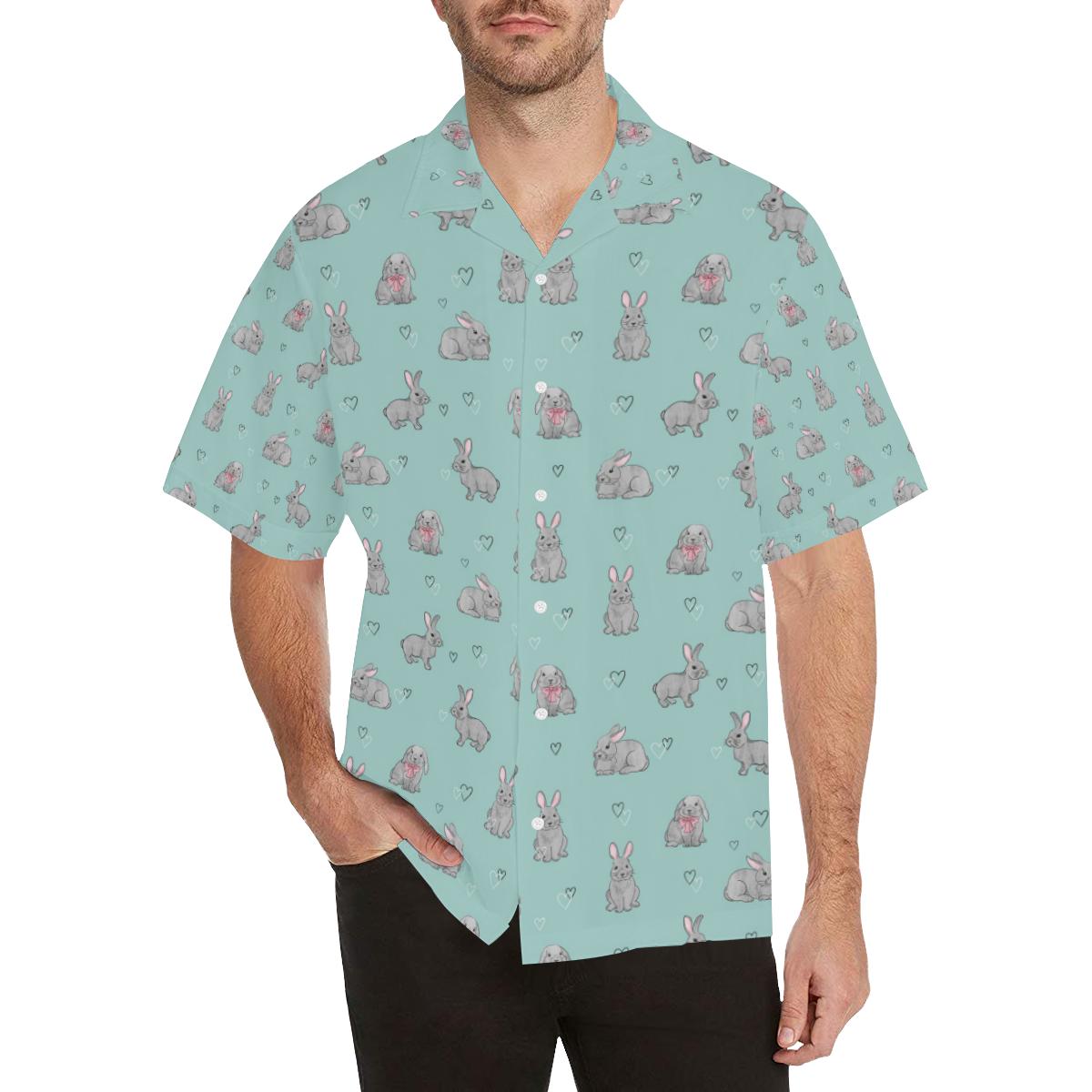 Bunny Pattern Print Design 02 Hawaiian Shirt