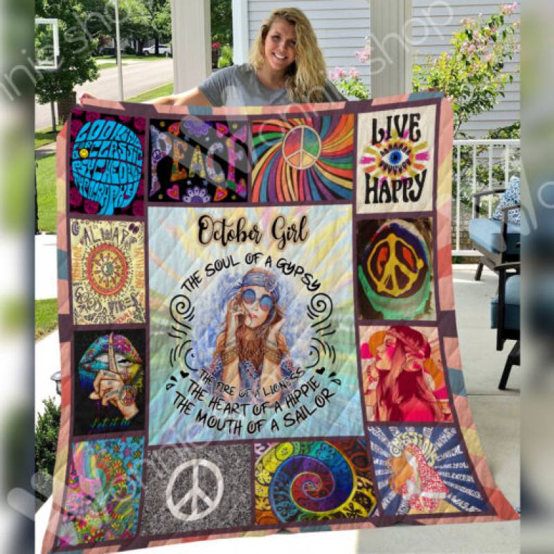 October Hippie Girl Blanket JL1201 83O31