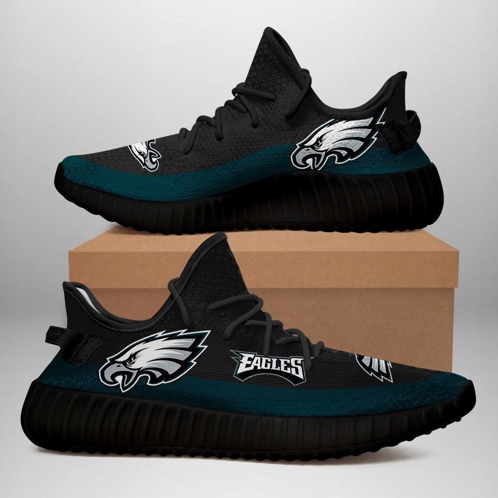 Philadelphia Eagles Unisex Sneaker Football Custom Shoes Philadelphia Eagles Yeezy Boost 350