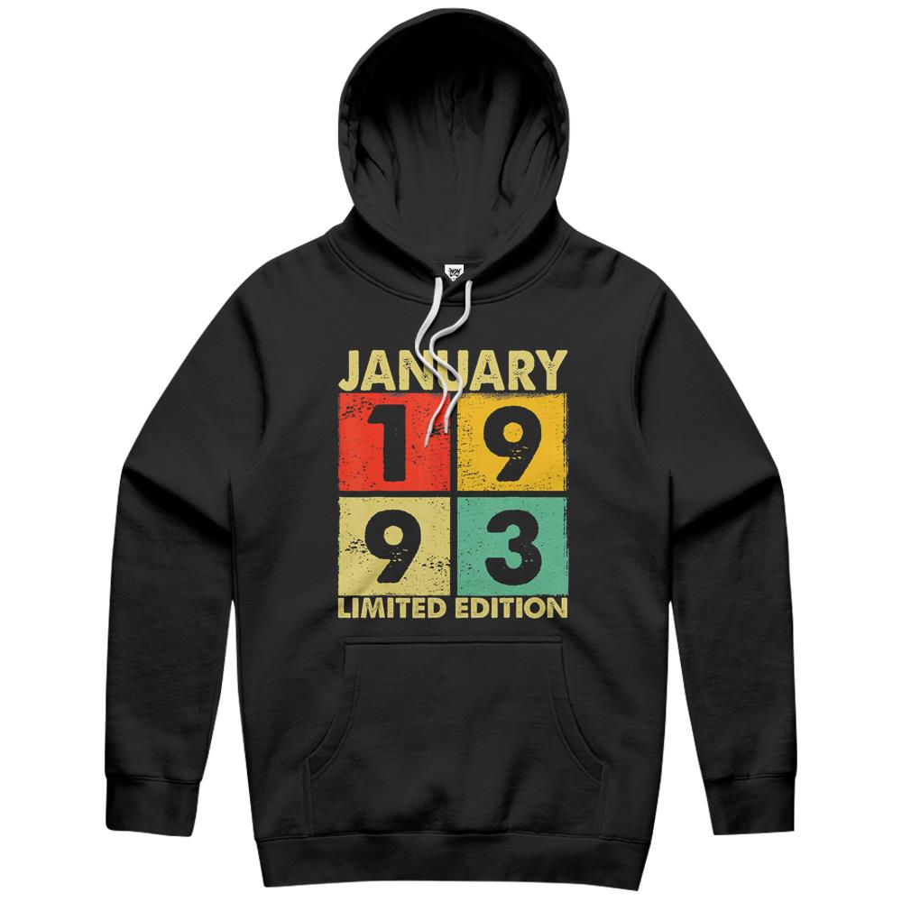 29Th Birthday Gift 29 Years Old Awesome Since January 1993 Hoodie