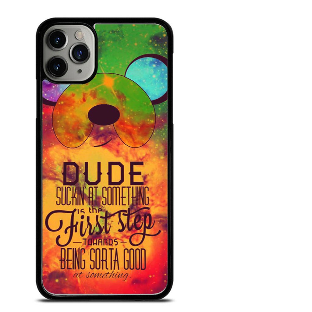 Adventure Time Jake The Dog Quote Galaxy Nebula 3D Case Phone Cases