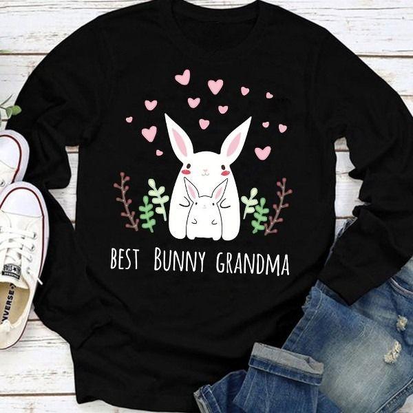 Best Bunny Grandma T Shirt Hoodie Sweater Plus Size S-5Xl