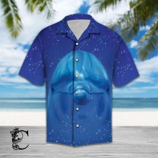 Dolphin Face Funny Full Printing Hawaiian Shirts