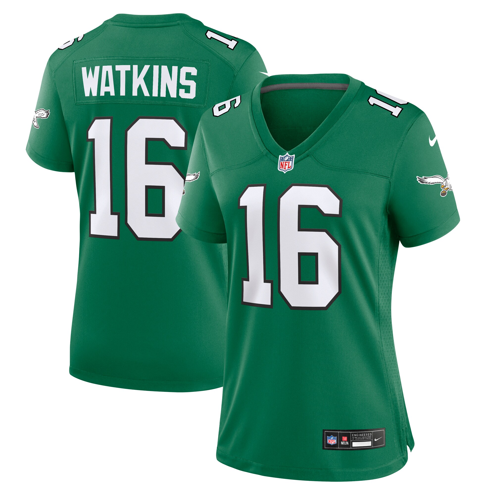 Women’s Philadelphia Eagles Quez Watkins Kelly Green Alternate Game Jersey