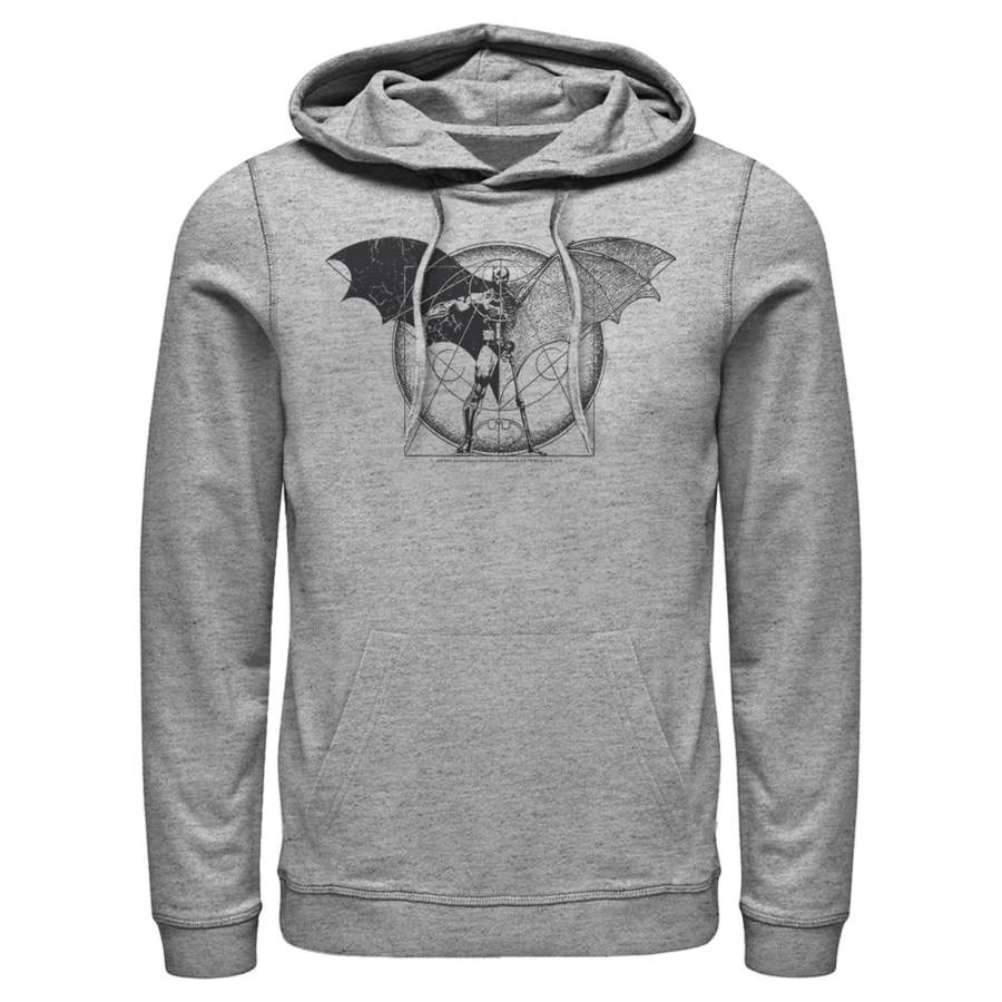 Batman Men’s Caped Crusader Schematics  Lightweight Hoodie