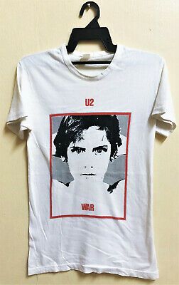 Vintage 80s 1983 U2 War Rock New Wave Tour Concert Promo T-shirt Bono 8582