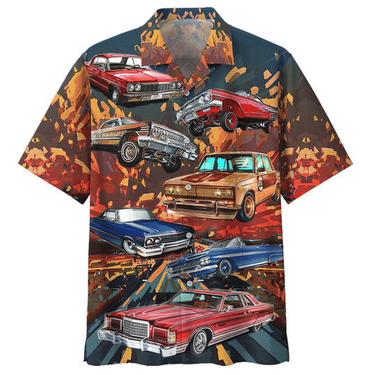 Lowriders Hawaii Unisex Print Aloha Short Sleeve Casual Shirt Ha1977