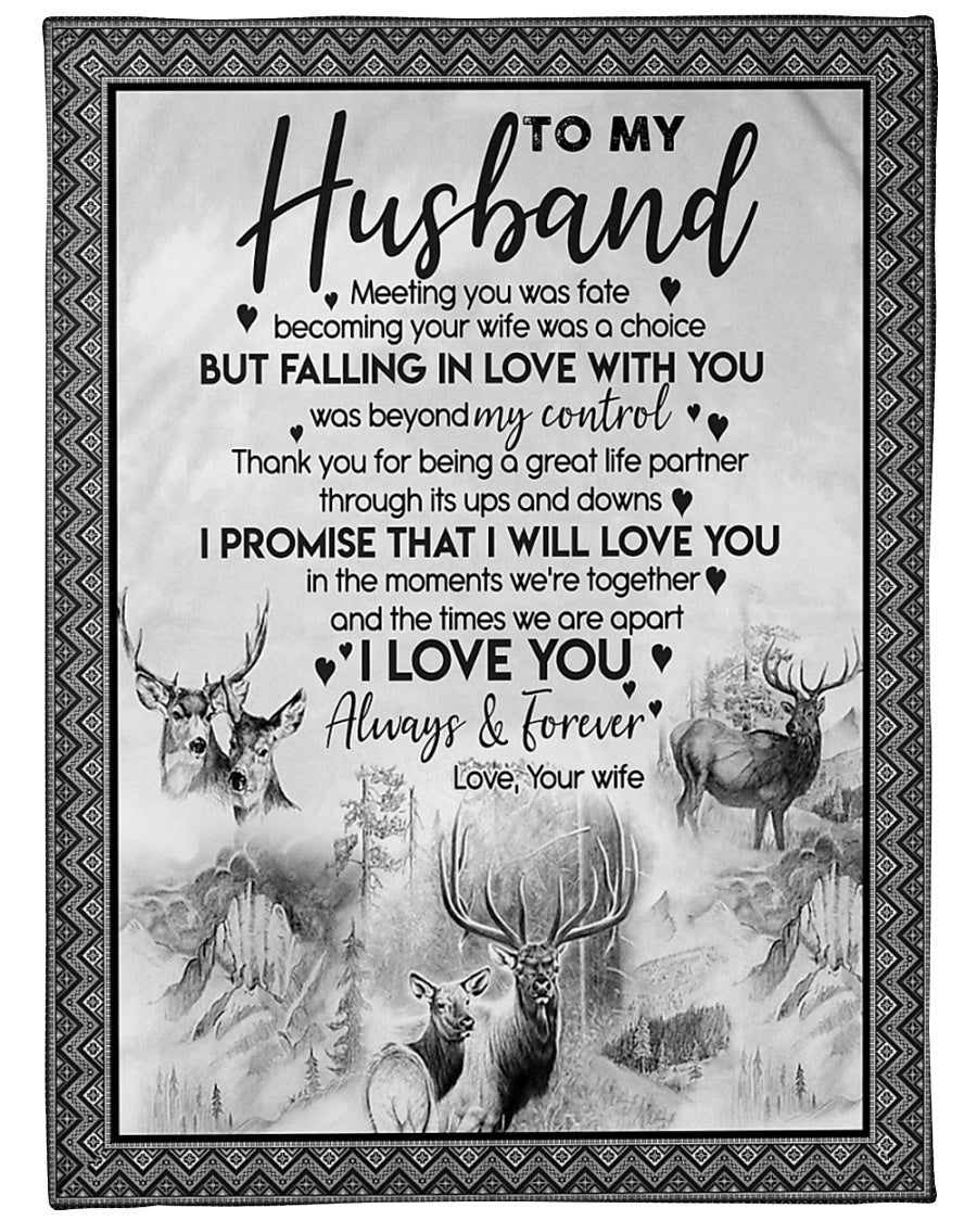 To My Husband Become Your Wife Was A Choice Fleece Blanket Gift For Family, Birthday, Couple, Lovers Gift Home Decor Bedding Couch Sofa Soft And Comfy