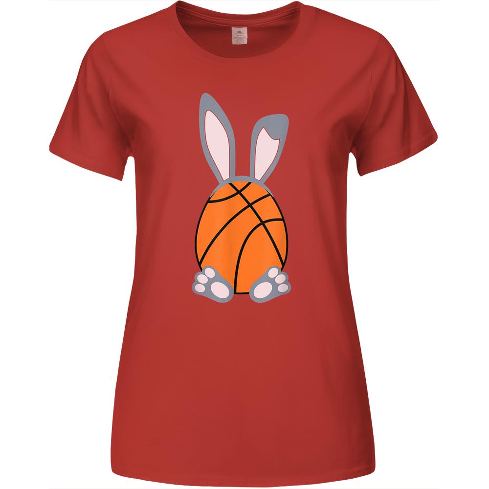 Basketball Easter Egg Rabbit Bunny Tshirt – Basketball Premium Womens Tshirts