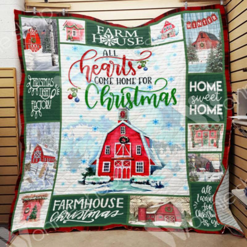 Farmhouse Christmas Blanket OCT0301 90O51