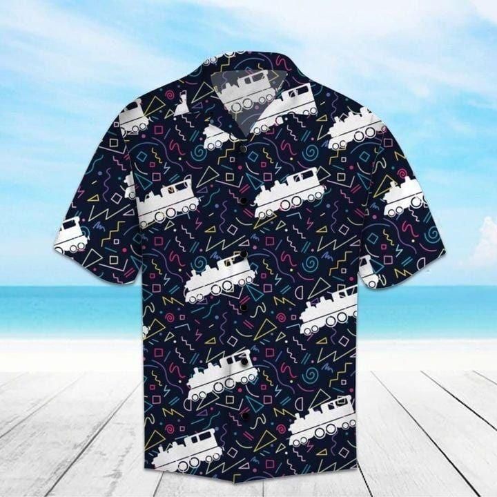 Trains Aloha Hawaii Shirt Colorful Short Sleeve Summer Beach Casual For Men And Women Ha36661