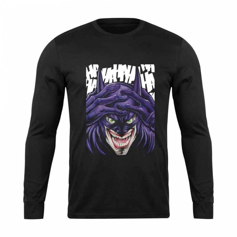 Batjoker Batman To Joker Long Sleeve T-Shirt