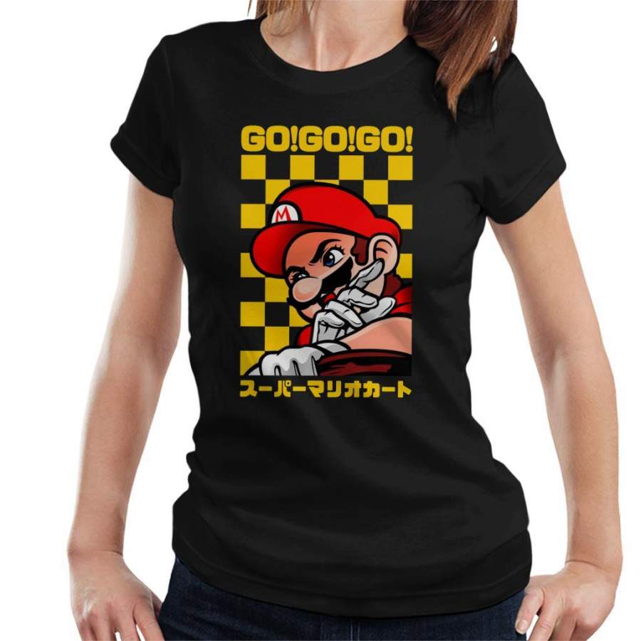 Go Go GO Mario Racing Kart Version II Women’s T-Shirt