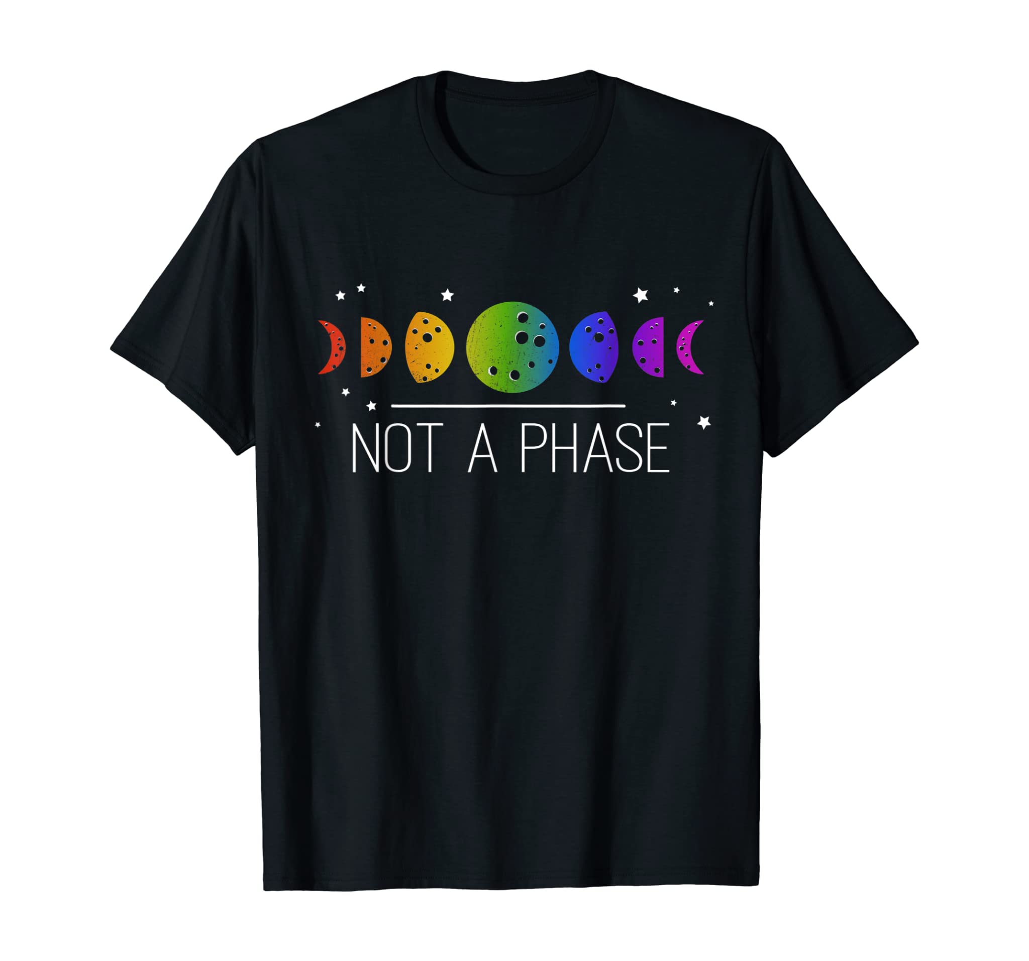 Not A Phase Moon Phases Pride Lgbt Gift T-Shirt