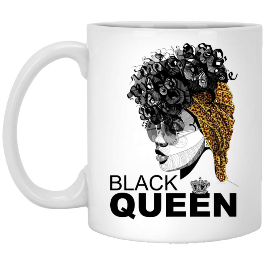 African American Coffee Mug Black Queen 11oz – 15oz White Mug