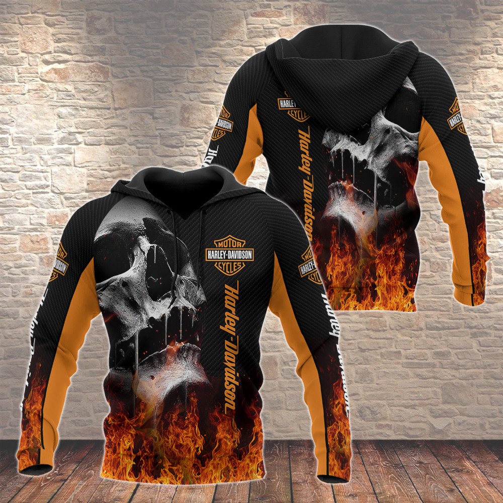 Harley Davidson 3D Printed Hoodie Vd290