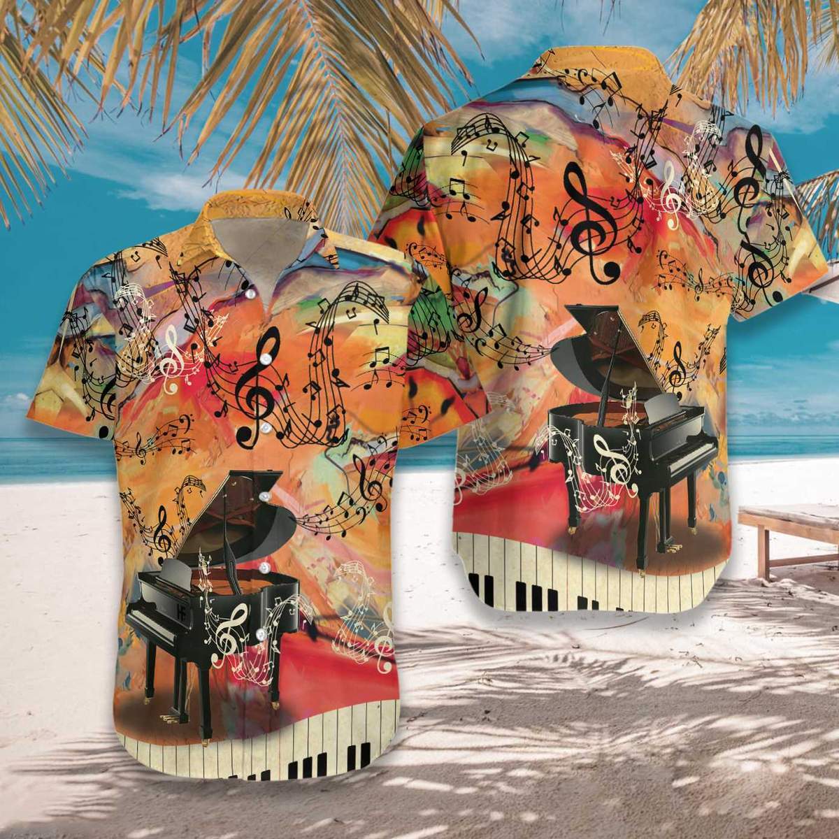 Let The Piano Guide You To World All Over Printed Hawaiian Shirt Ha37765