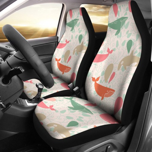 Cute Whale Pattern Universal Fit Car Seat Covers 8980