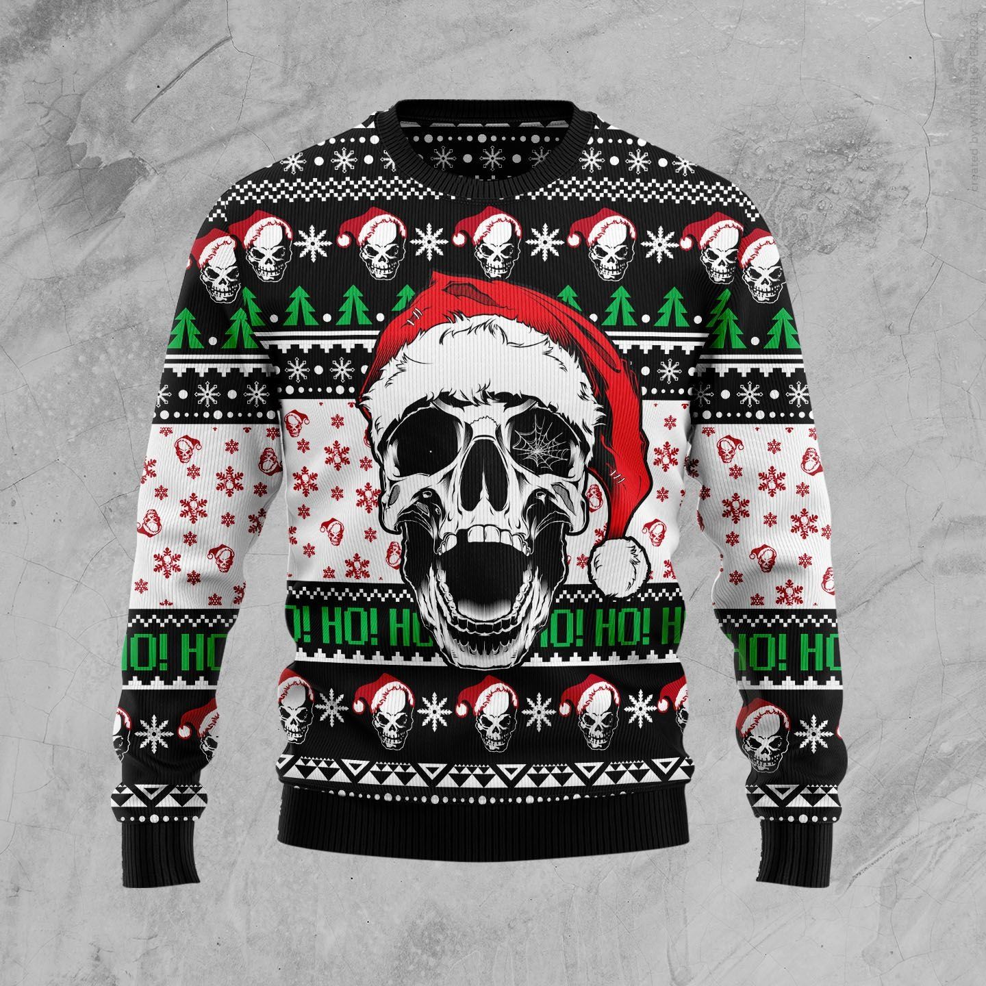 Skull Xmas Christmas Ugly Sweater