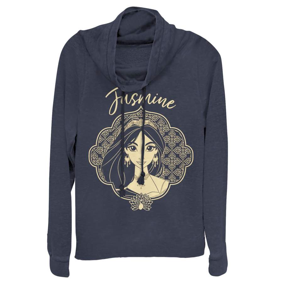 Aladdin Junior’s Jasmine Ornate Frame  Cowl Neck Sweatshirt