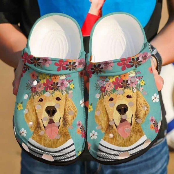 Cute Golden Retriever Dog Clogs Shoes – Justbeperfect Shop