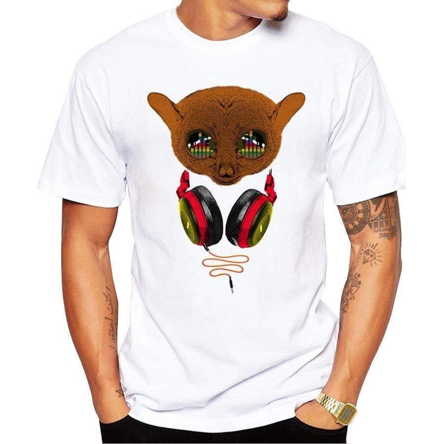 Newest Creative Dj Tarsi Design Men’S T Shirt Short Sleeve Boy Fashion Tops Cute Animal Printed T-Shirt