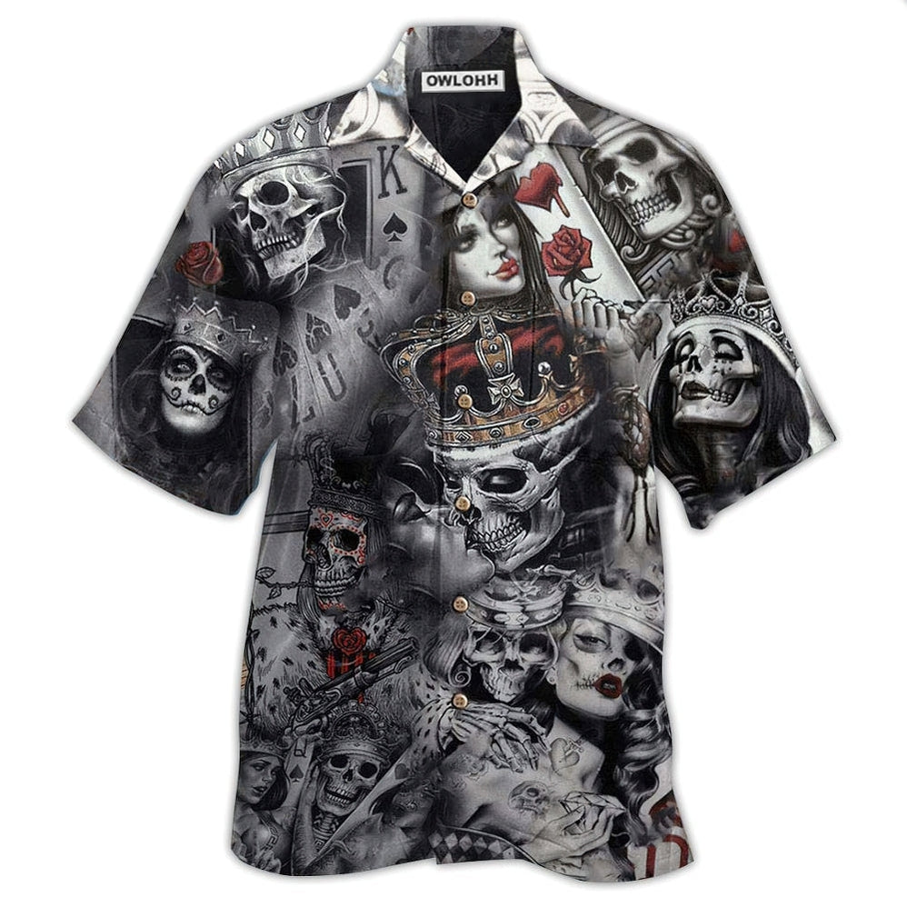 Skull Love Is Blind Poker Hawaii Shirt Ha72506