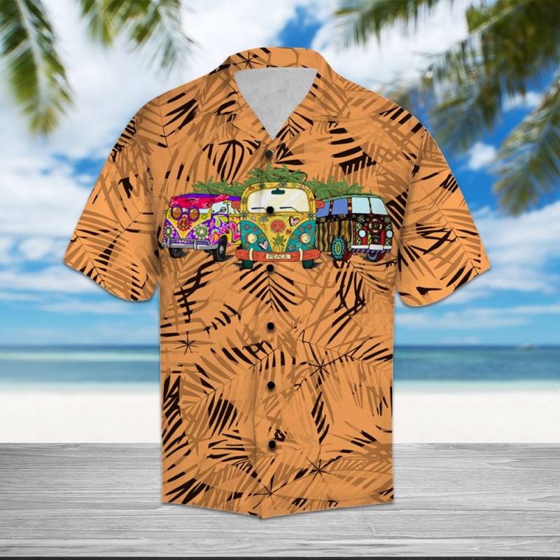 Amazing Hippie Car Hawaiian Shirt Ha64545