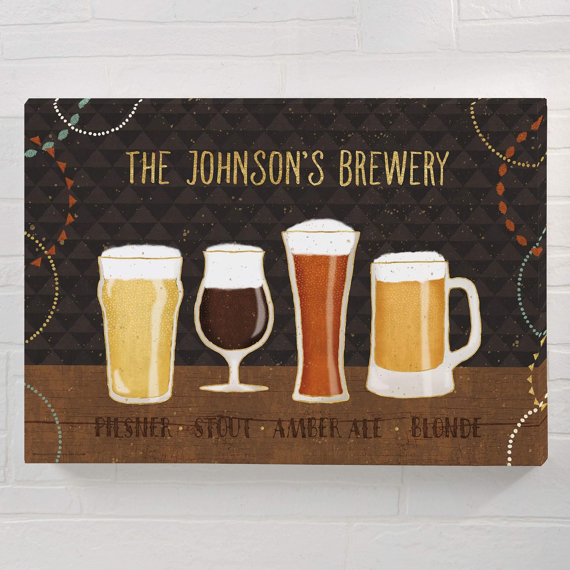 [Personalized Name] Beer Suds – Perfect Gift, Gift For Family, Best Idea Home Decor – Matte Canvas, Wall Art, Canvas Prints