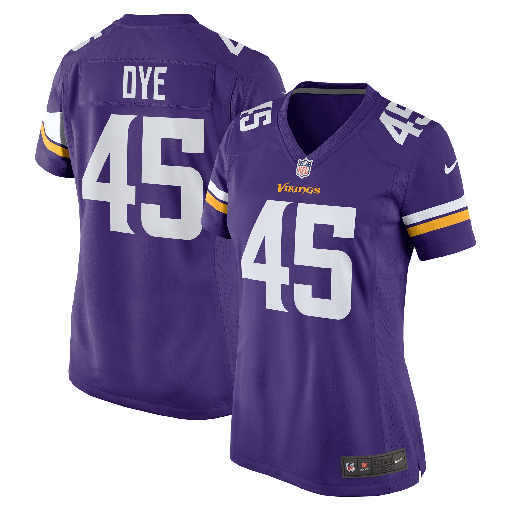 Women’s Minnesota Vikings Troy Dye Purple Game Jersey